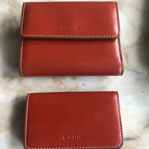 Lodis matching wallet and card holder